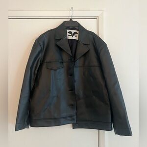 Black Faux Leather Jacket